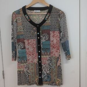 ZOE MESH CARDIGAN SIZE MEDIUM